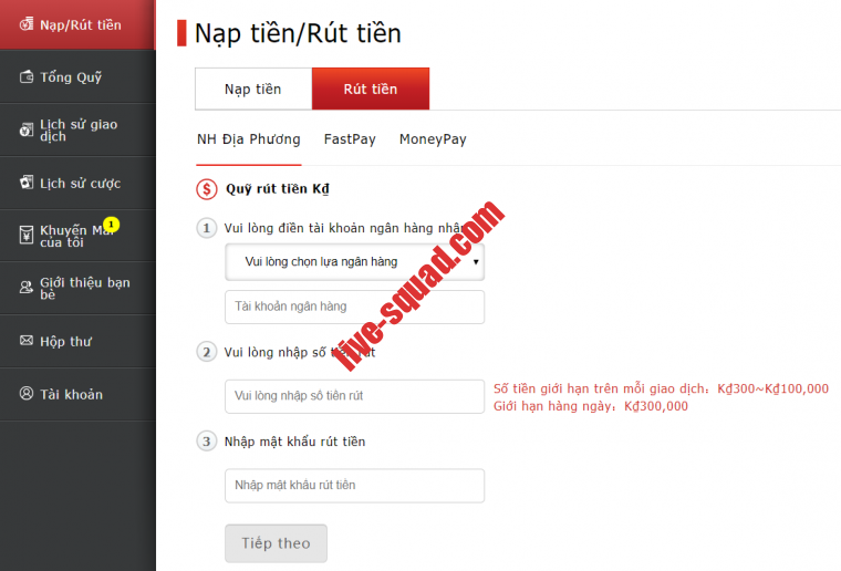 Hướng dẫn rút tiền Vwin - 3 Hướng dẫn rút tiền Vwin - 3